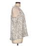 Three Eighty Two 100% Polyester Ivory Sleeveless Blouse Size L - photo 4