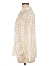 Basic Editions Ivory Long Sleeve Blouse Size XL - photo 5