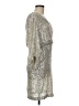 Eliza J Metallic Silver Cocktail Dress Size 6 - photo 4