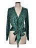 DELFI COLLECTIVE 100% Polyester Green Long Sleeve Blouse Size M - photo 1