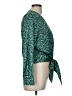 DELFI COLLECTIVE 100% Polyester Green Long Sleeve Blouse Size M - photo 4