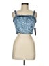 Lulus 100% Polyester Blue Tube Top Size M - photo 1