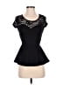 Papaya Black Short Sleeve Top Size S - photo 1