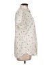 Denim & Flower 100% Cotton Polka Dots Ivory Short Sleeve Button-Down Shirt Size L - photo 4