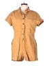 BDG 100% Cotton Solid Tan Romper Size L - photo 1