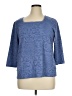 Ophelia Roe Blue 3/4 Sleeve T-Shirt Size 1X - photo 1