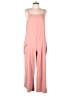 ChicMe 100% Polyester Solid Pink Jumpsuit Size L - photo 1