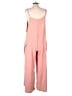 ChicMe 100% Polyester Solid Pink Jumpsuit Size L - photo 2
