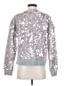 Maeve 100% Polyester Metallic Silver Pullover Sweater Size S - photo 2