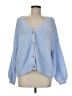 Assorted Brands 100% Polyester Blue Cardigan Size M - photo 1