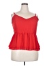 Torrid 100% Polyester Red Sleeveless Blouse Size 2X Plus (2) - photo 1