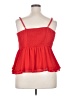 Torrid 100% Polyester Red Sleeveless Blouse Size 2X Plus (2) - photo 2