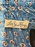 LoveShackFancy 100% Cotton Blue Short Sleeve Blouse Size M - photo 7