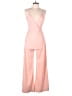 Nasty Gal Inc. 100% Polyester Solid Pink Jumpsuit Size 6 - photo 1