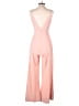 Nasty Gal Inc. 100% Polyester Solid Pink Jumpsuit Size 6 - photo 2
