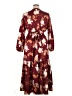 BLOOMCHIC Floral Burgundy Casual Dress Size 14 - 16 - photo 2