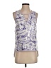 Diane von Furstenberg Purple Sleeveless Blouse Size 2 - photo 1