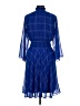 Calvin Klein Argyle Blue Cocktail Dress Size 6 - photo 2