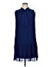 DKNY 100% Polyester Blue Cocktail Dress Size 16 - photo 1