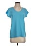 Diane von Furstenberg Teal Short Sleeve Top Size P (petite) - photo 1