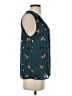 ModCloth 100% Polyester Teal Sleeveless Blouse Size S - photo 4