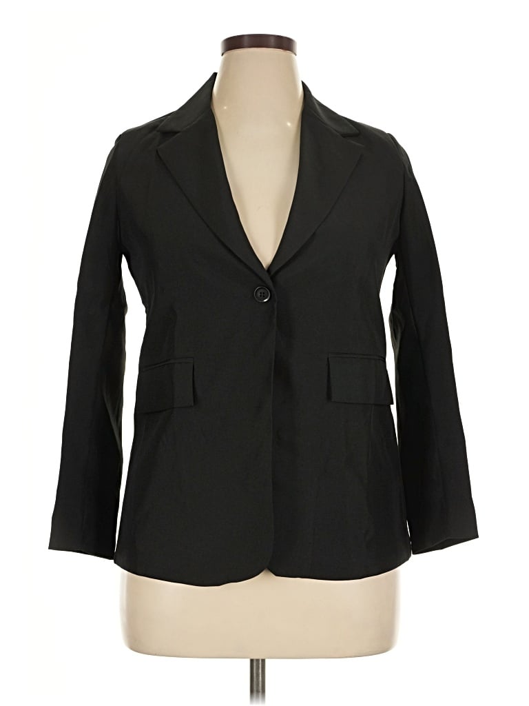 Pre-owned Assorted Brands Blazer Jacket In Black