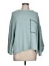 Lovely Melody Teal Pullover Sweater Size L - photo 1