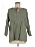 L.L.Bean 100% Cotton Green 3/4 Sleeve Blouse Size M - photo 1