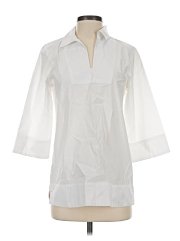 Lands' End 3/4 Sleeve Button-Down Shirt (view 1)