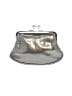 Ted Baker London 100% Leather Metallic Silver Leather Clutch One size - photo 2
