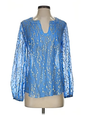 Lilly Pulitzer Long Sleeve Silk Top (view 1)