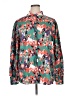 In'Voland Print Green Long Sleeve Blouse Size 16 - photo 1