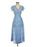 Sienna Sky Paisley Blue Casual Dress Size XS - photo 1