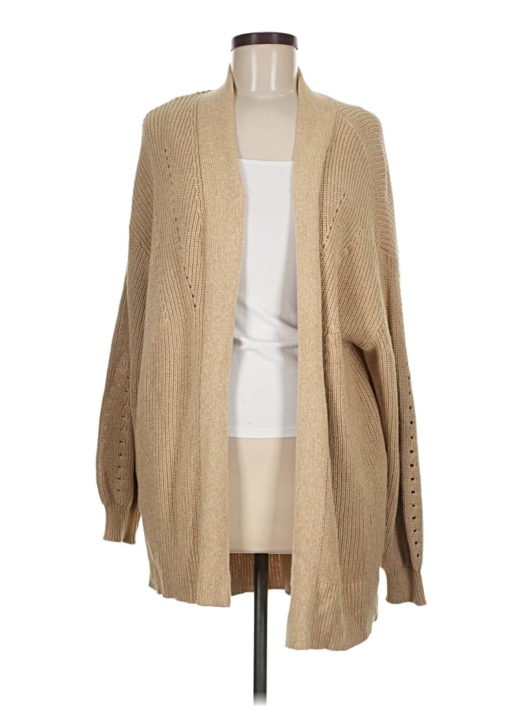 Pre-owned Universal Thread Cardigan Sweater In Tan