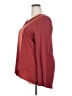 Soft Surroundings 100% Polyester Burgundy Long Sleeve Blouse Size XXL (estimated) - photo 5