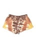 Pink Rose Tie-dye Brown Shorts Size M - photo 2