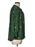 DR2 100% Polyester Floral Green 3/4 Sleeve Blouse Size L - photo 4