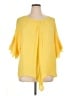 C established 1946 100% Polyester Yellow Short Sleeve Blouse Size XL - photo 1