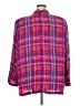 Studio C 100% Rayon Plaid Purple Blazer Size 18 - photo 2