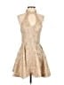B. Darlin 100% Polyester Tan Gold Cocktail Dress Size S - photo 1