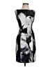 Milly Graphic Floral Multi Color Black Cocktail Dress Size 4 - photo 1