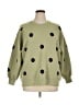 Les Serein Polka Dots Green Pullover Sweater Size 1X - photo 1