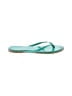 Bebe Teal Flip Flops Size 7 - photo 1