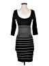 Max Studio Stripes Black Casual Dress Size XS - photo 1