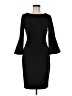 Calvin Klein Solid Black Cocktail Dress Size 8 - photo 1