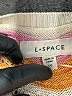 L Space 100% Cotton Chevron-herringbone Orange Poncho Size L - photo 7
