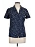 Next 100% Polyester Stars Blue Short Sleeve Blouse Size 10 - photo 1
