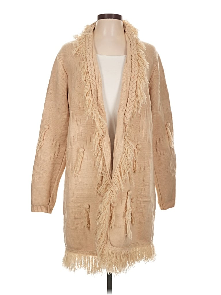 Pre-owned Esqualo Cardigan Sweater In Tan