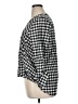 MICHAEL Michael Kors Checkered-gingham Gray 3/4 Sleeve Blouse Size 14 - photo 5