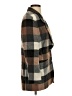 Compagnie Internationale Express Plaid Brown Wool Coat Size S - photo 4